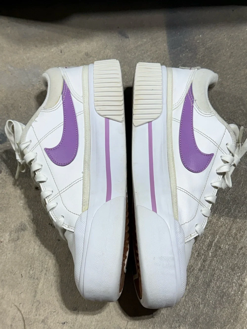 Nike Court Legacy Lift White Navy/Lavender Platform Sneakers DM7590-103 Sz: 8.5